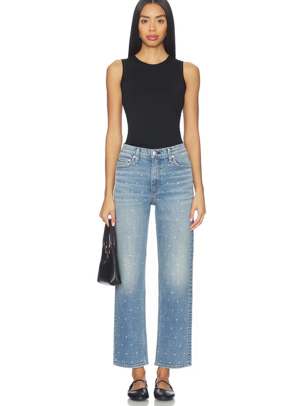 Rag and Bone Everly Jewel Crystal Jeans